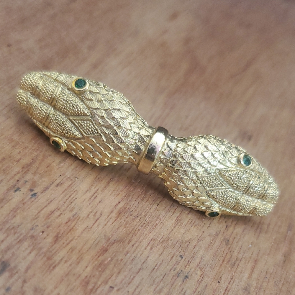 Gold Snake Design Women Scarf Holder JL9 I 7